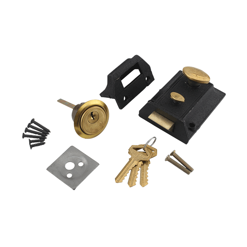 pk0k双保险牛头锁老式房门锁牛头牌弹子门锁外装门锁牛头二保险锁