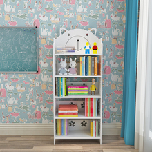 简易落地小型儿童书架家用多层卧室靠墙绘本置物架学生客厅收途达