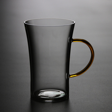 time当铺 日式耐热创意玻璃带把花茶杯绿茶杯喝水杯牛奶果汁杯