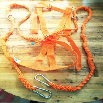 全身五点式双背安全带 双钩攀岩施工地高空作业专用外墙保险茗芸