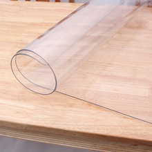 3DWFpvc防水家用桌布软玻璃水晶板透明塑料椭圆方形餐桌茶几桌垫