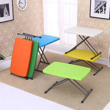 OA5M折叠桌椅家用简易餐桌户外便携式小矮桌子吃饭长方形升降床上