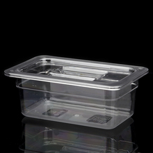 麻辣烫菜品展示盒商用亚克力份数盆展示柜盒子带盖塑料透明选菜盆