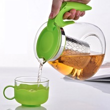 km@大容量茶吧机保恒温耐热加厚玻璃花茶壶茶座茶具咖啡水壶