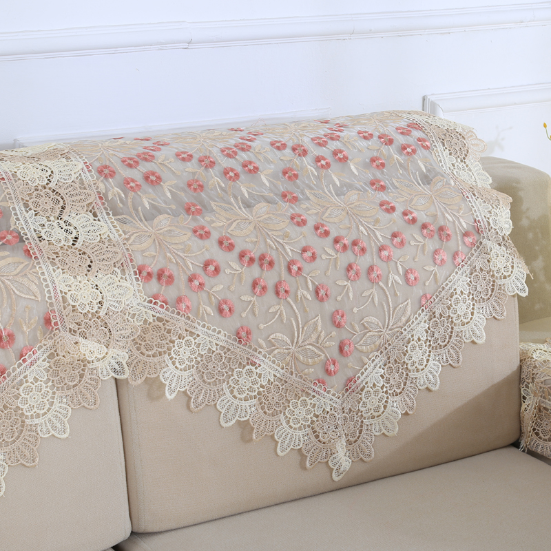 12wu新款绣花沙发靠背巾沙发巾防尘沙发盖布套夏沙发布沙发扶手巾