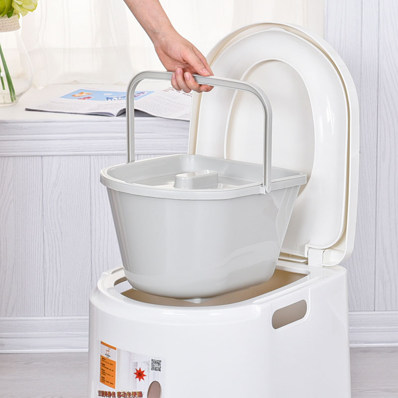 手提式坐便器内桶实心桶蹲厕坐便椅内桶马桶