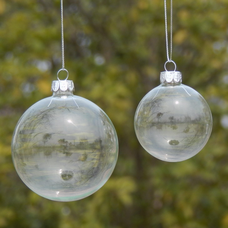 透明玻璃可开水晶球空心球橱窗装饰商场专柜圣诞节树上装饰品挂件