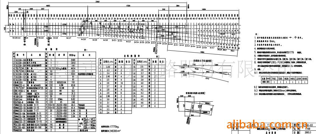 供应60kg/m钢轨12号单开道岔(sc330)