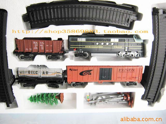 Модель поезда Средний набор поезд 4 средних внутренних железнодорожных двигателя внутреннего сгорания установили электрический игрушка трек поезд модель комплект OTHER