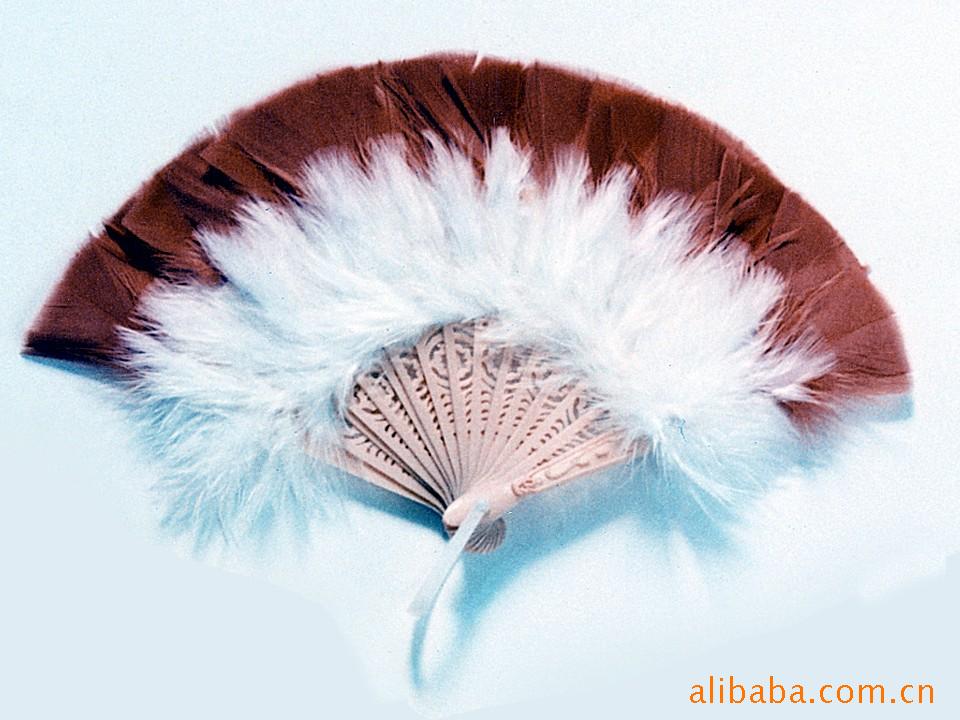 大量供应新品彩色鸵鸟毛舞会娱乐表演用羽毛扇