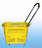 goods in stock supply supermarket commercial Plastic Wheel shopping basket