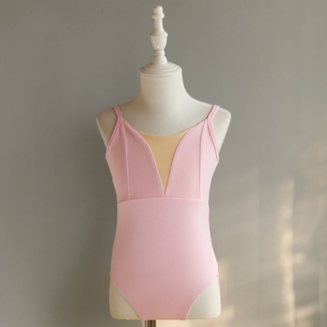 儿童舞蹈服女童练功服夏季吊带芭蕾舞形体服中国舞跳舞考级连体服