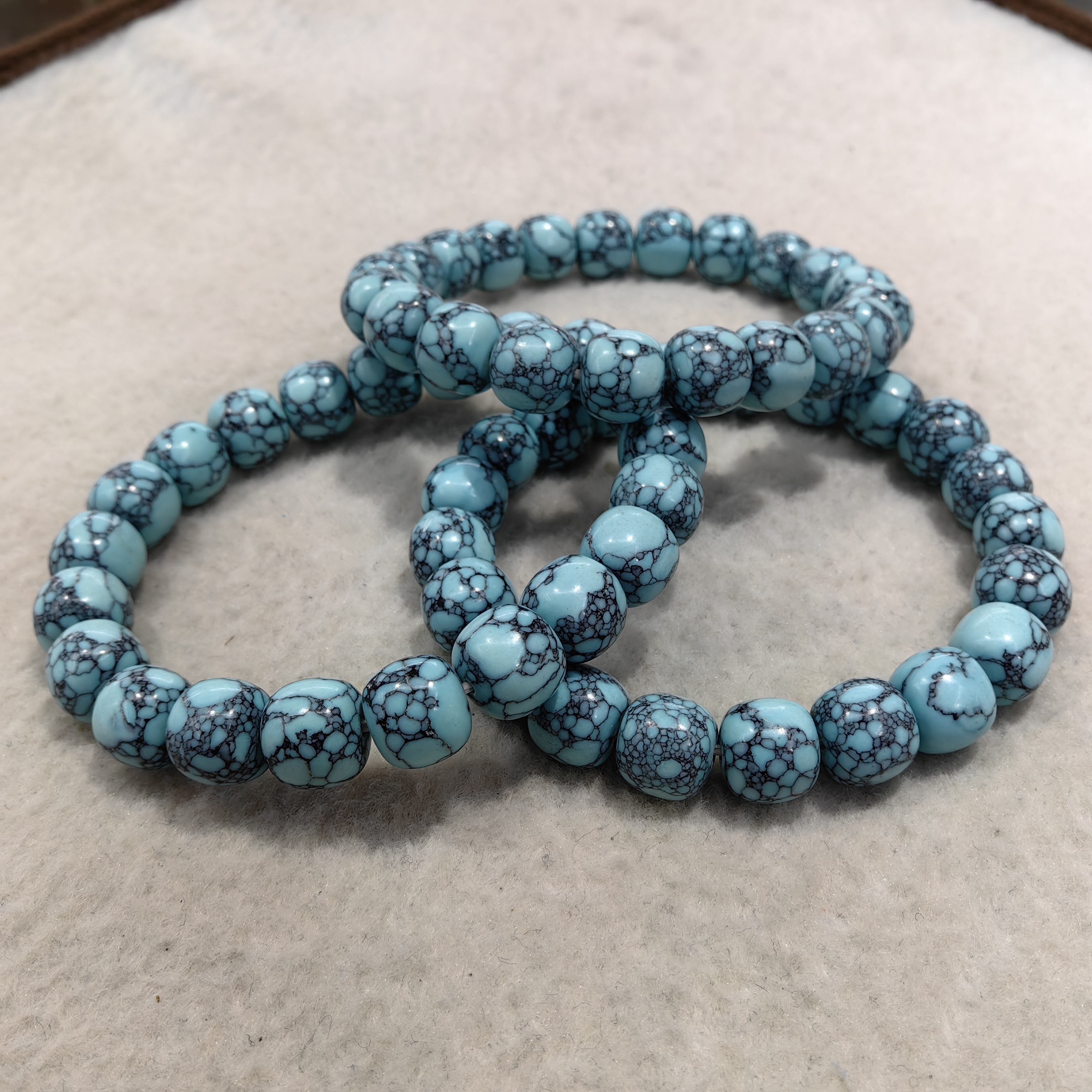 菱镁矿高瓷网花绿松石手串乌兰花老型珠手链饰品配珠批发-阿里巴巴