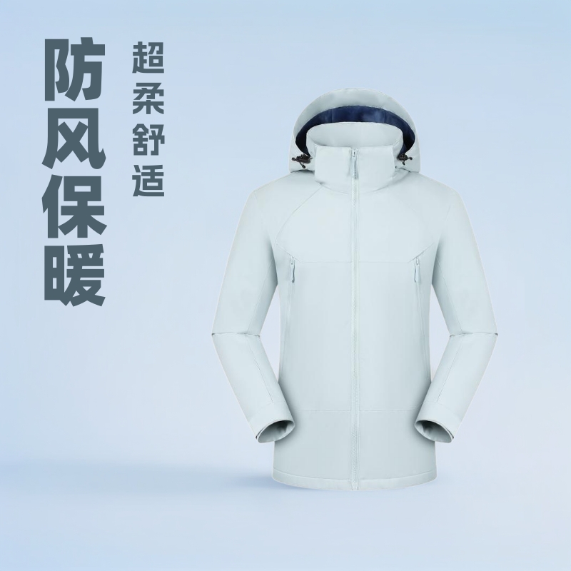 鸟款lw超柔软壳冲锋衣印logo秋冬保暖工作服印字外套男女户外