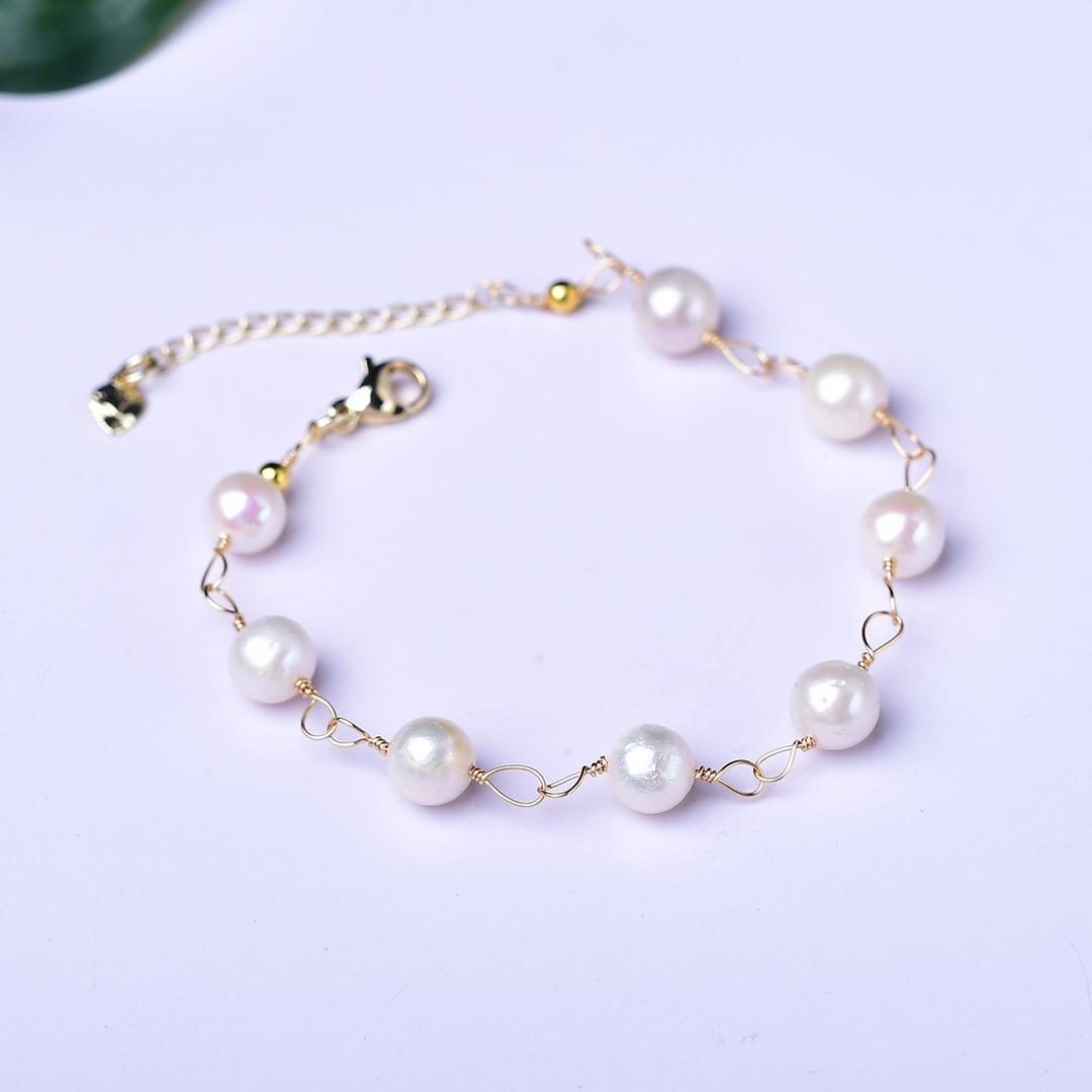 淡水珍珠手链diy满天星手串工艺-阿里巴巴