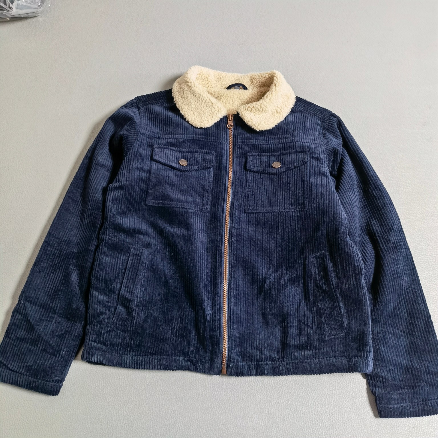 原单羊羔毛灯芯绒拉链外套具体尺寸数量看最后一张图片6一16岁