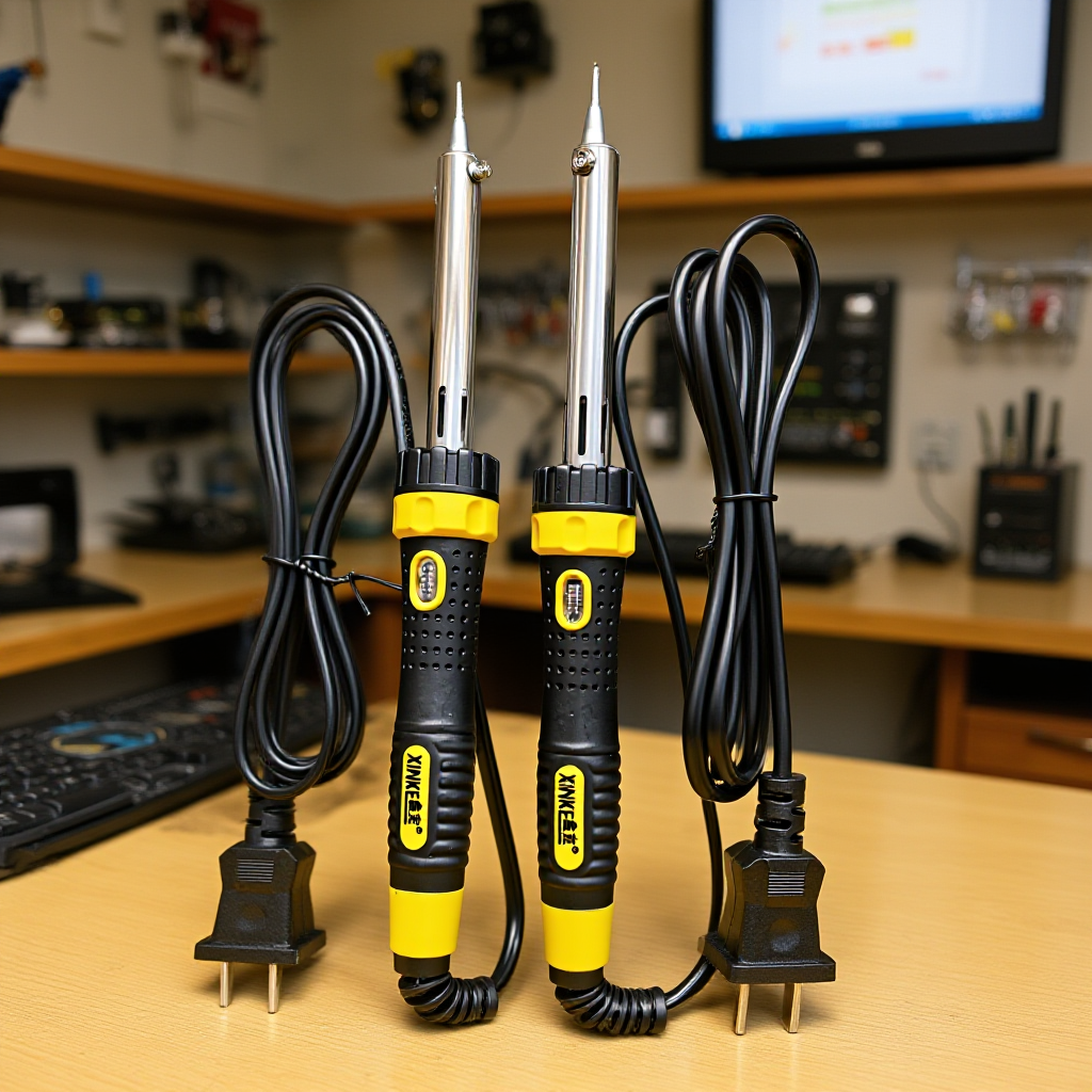 供应精品电烙铁 外热式胶柄尖头扁头带灯式电烙铁 厂家直销