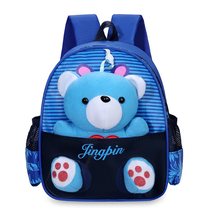 Children's Backpack 2023 New Plush Backpack Kindergarten Baby's Backpack Lightweight Double-Shoulder Backpack