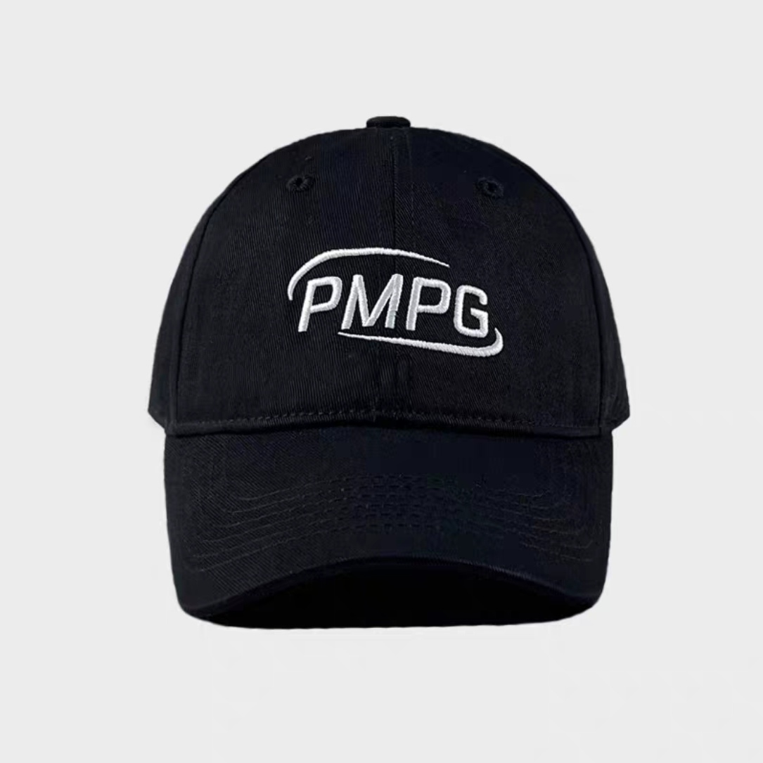 Embroidered Letters Hat Women's Fashionable Black Baseball Cap Makes Face Look Smaller Spring and Autumn Leisure Versatile Korean Style Student Peaked Cap Men