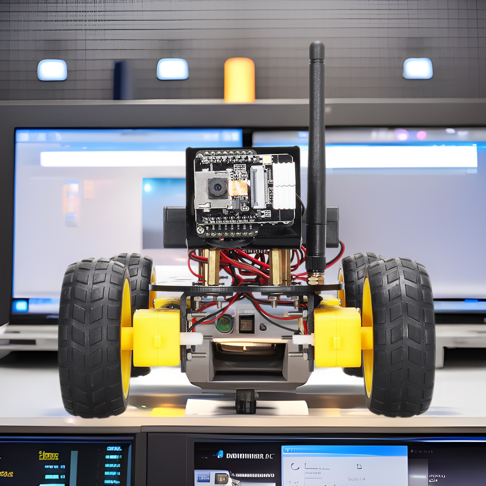 diy 智能汽车机器人套件esp32 cam 小车套件易组装带摄像头套件