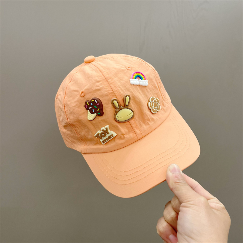 儿童帽子男童女童鸭舌帽速干薄款棒球帽潮流韩版小孩宝宝遮阳帽夏