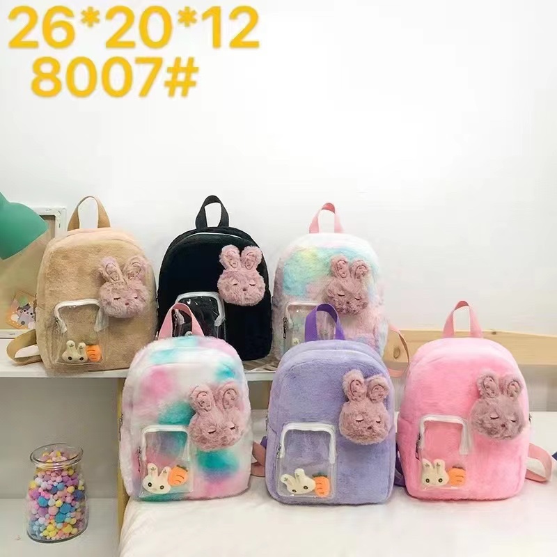 Ladies Bag Women Children Plush Backpack Factory Direct Supply