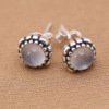 Organic earrings, silver 925 sample