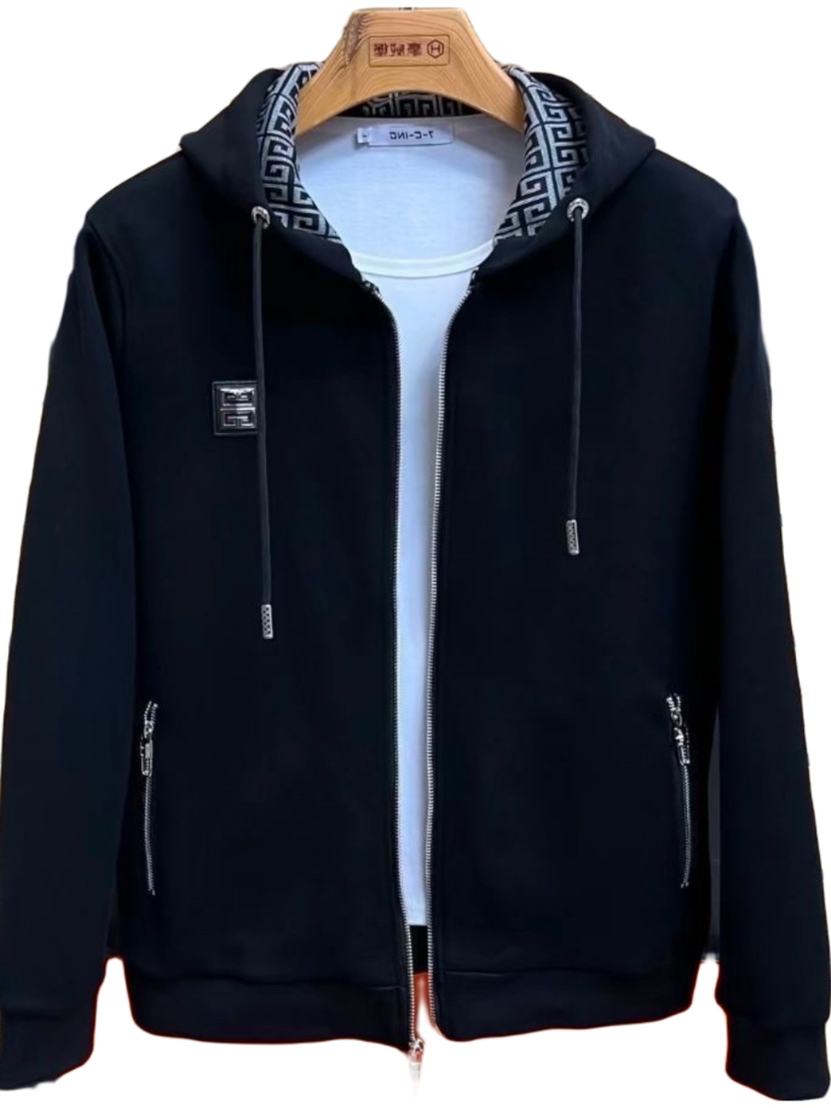 FALL|WINTER 2024 FASHION HOODED JACKET TOP MENS SENSE OF LUXURY TRENDY HANDSOME COMFORTABLE CASUAL AND VERSATILE JACKET