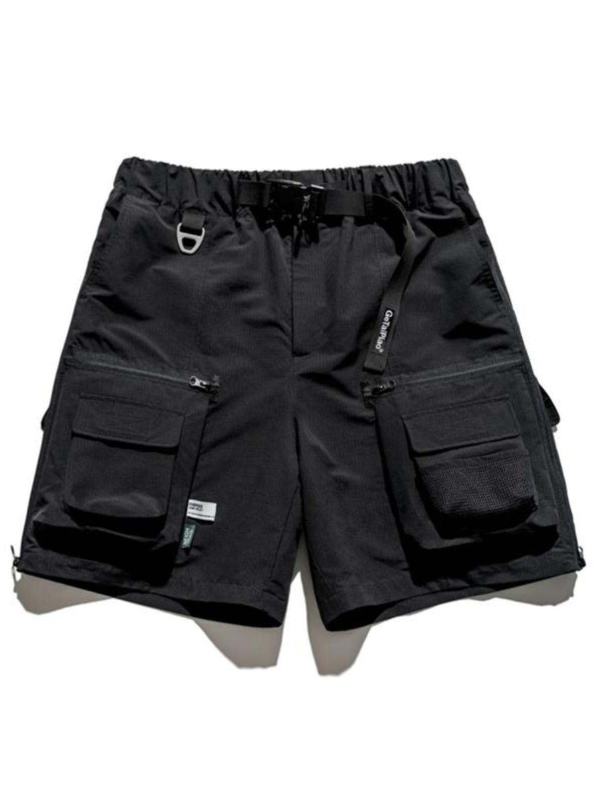 GE TAI PIAO STUDIO OUTDOOR VERSATILE MULTI-POCKET SUMMER FUNCTION F WOVEN CARGO SHORTS FASHION TREND SLACKS