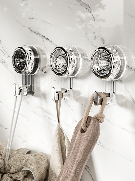 旋转吸盘挂钩免打孔强力承重真空粘钩厨房浴室卫生间墙壁毛巾无痕