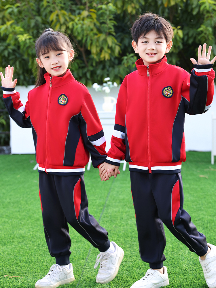Kindergarten uniforms, primary school uniforms, autumn and winter suits for boys and girls, sportswear, college style children's opening ceremony class uniforms
