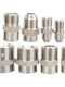 Metric single-head stainless steel welded outer wire/corrugated pipe joint/pressure gauge seat/butt welding straight through-fit joint