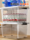 Plastic storage box Household clothes Books Snacks Toys Large capacity Transparent finishing box Handheld storage box with lid
