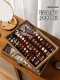 Solid wood earring storage box earrings earrings earrings display stand high-end exquisite large-capacity artifact special jewelry box