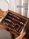 Solid wood earring storage box earrings earrings earrings display stand high-end exquisite large-capacity artifact special jewelry box