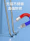 Stainless steel manhole cover hook sewage hook sewer T-shaped hook cargo long rod iron hook roller shutter door