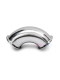 Sanitary-grade quick-install elbow 90 degree 304 stainless steel clamp type chuck bending pipe flange buckle right angle bend