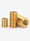 Brass nut conversion sleeve Copper diameter nut Copper screw sleeve Copper inner and outer teeth braces one-slot screw sleeve M2-M12