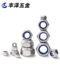 304 stainless steel nylon lock nut hexagonal anti-loosening anti-slip self-locking screw cap 2M3M4M5M6M8M10M12