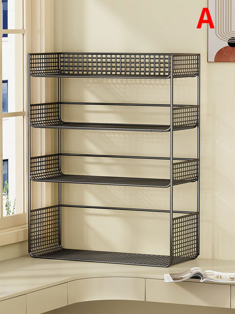Desk bookshelf desk storage multi-layer countertop layered shelf office desktop storage rack bay window storage cabinet