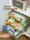 Drawer type medicine box household medicine box transparent medicine storage box home large capacity medicine storage box medicine box
