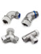 304 stainless steel metal hose joint DWJ45/90 degree right angle elbow Y/T type tee self-solid steel pipe joint