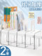 Acrylic bookshelf document shelf storage box large vertical four-link document frame book stand office desktop shelf archive book layer storage rack information classification column sorting placement rack