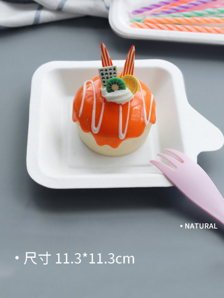 一次性纸盘蛋糕盘子生日餐盘烘焙碟子家用环保餐具手工diy方纸盘
