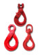 G80 European-style eye-type safety self-locking hook chain sheep horn safety self-locking hook lifting rotation safety self-locking hook