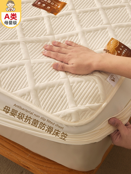 2026新款夹棉加厚床笠单件防滑席梦思床垫保护套纯棉床罩防滑床套