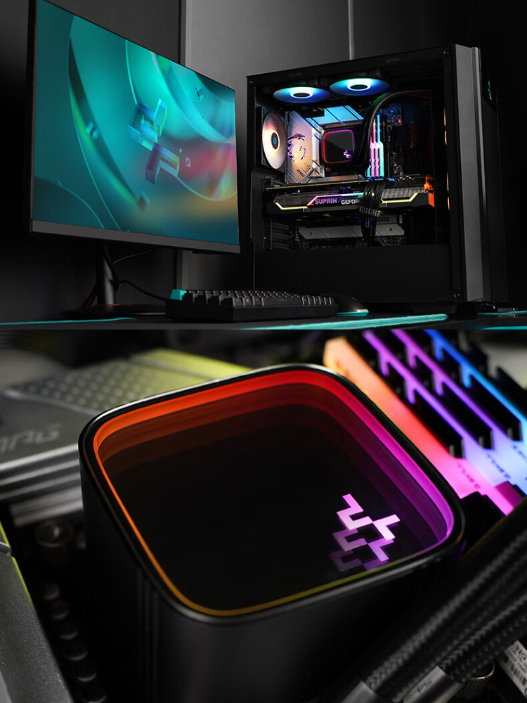 KYUSHU FENGSHEN ICE ELEMENT ICE CUBE 360ARGB ALL-IN-ONE LIQUID COOLING RADIATOR ARGB FAN MULTI-PLATFORM
