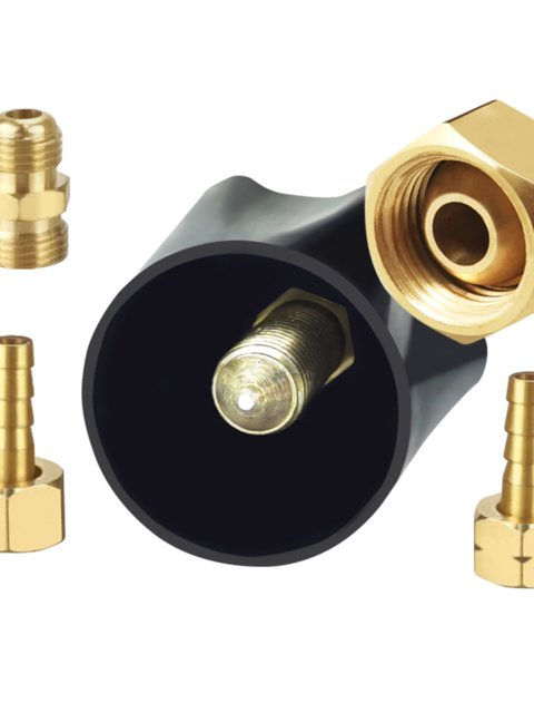 Torch connector oxygen/acetylene/propane meter full copper outlet double wire joint nut oxygen pipe pressure reducer accessories