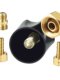 Torch connector oxygen/acetylene/propane meter full copper outlet double wire joint nut oxygen pipe pressure reducer accessories
