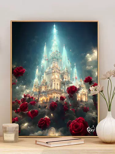 Дисней, цифровой замок для рисования, масляная краска, «сделай сам», антистресс, ручная роспись